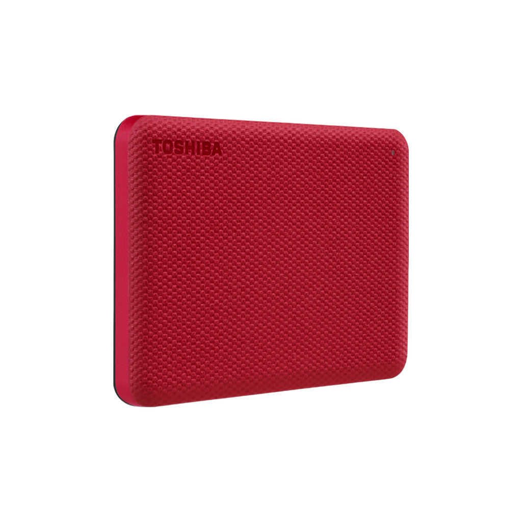 TOSHIBA PORTABLE HDD (ฮาร์ดดิสพกพา) CANVIO ADVANCE 1TB USB 3.2 GEN 1 (RED) (HDTCA10AR3AA) W. 3 Y.
