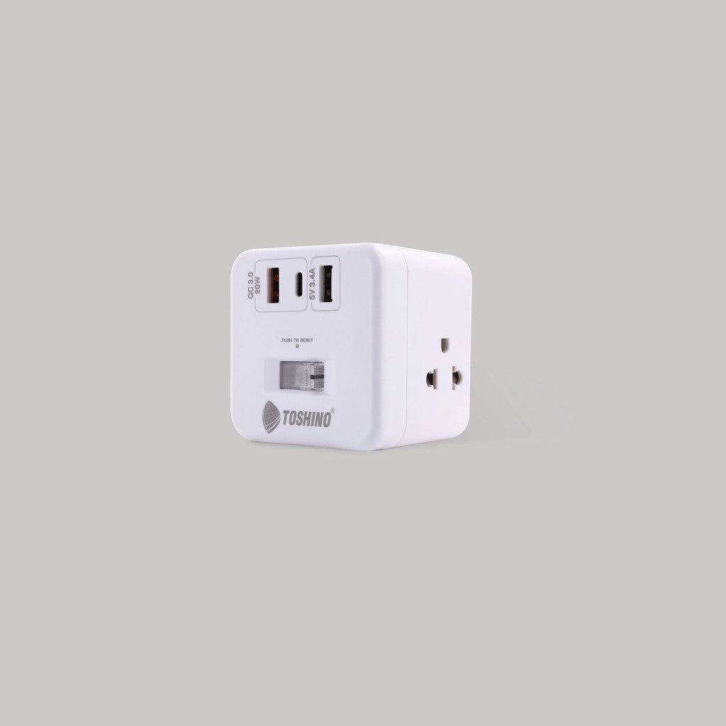 TOSHINO CU20PD/CU43USB/CU42 หัวปลั๊กเเปลง