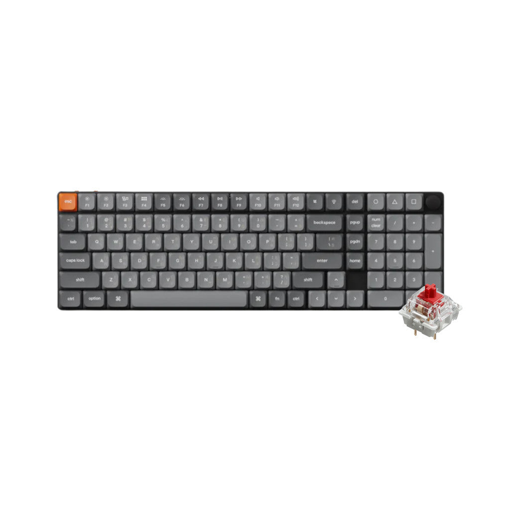 Keychron K17 Max QMK Wireless Custom Mechanical Keyboard คีย์บอร์ด Black/Retro (Red/Brown/Banana Switch)