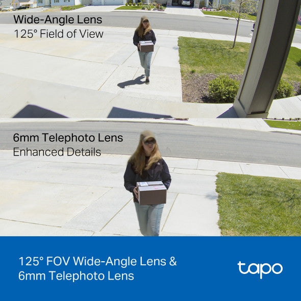 TAPO C246D 6MP Indoor/Outdoor Dual Lens Pan/Tilt Security Camera