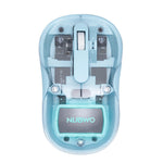 NUBWO  NMD08 BLUE/BLACK/WHITE  Mouse Dual Mode Wireless+Bluetooth เมาส์โปร่งใส เม้าส์ไร้สายไร้เสียง
