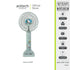 Anitech พัดลมพกพา SNP-SPF1200 ปรับได้ 3 ระดับ ใช้งานประมาณ 2-4 ชั่วโมง