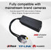 สายแปลงกล้องวงจร NAVA IT POE Splitter 48V To 12V สีดำ