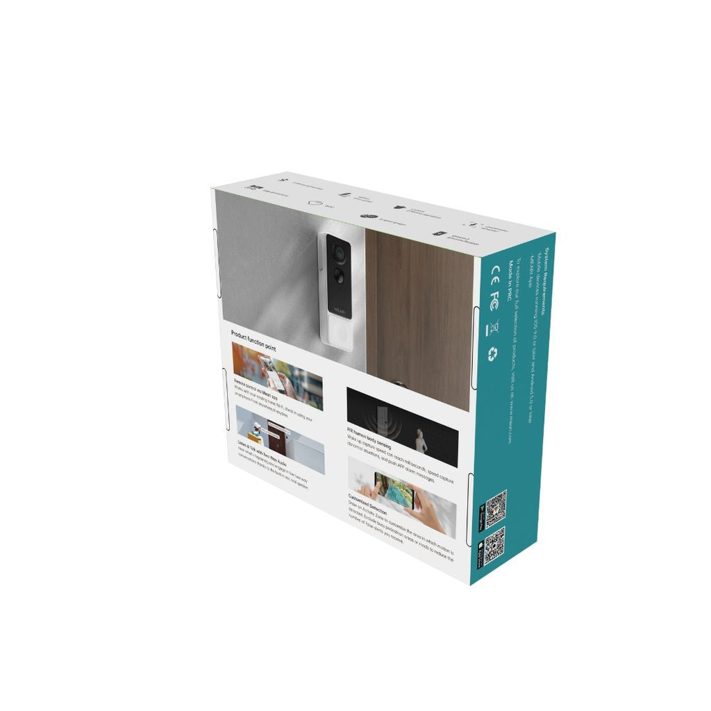 Meari B1 Smart WiFi วีดีโอประตูกริ่ง สัญญาณกันขโมย พร้อมเปลี่ยนเสียงได้3เสียง ฟรีคลาวด์10ปี