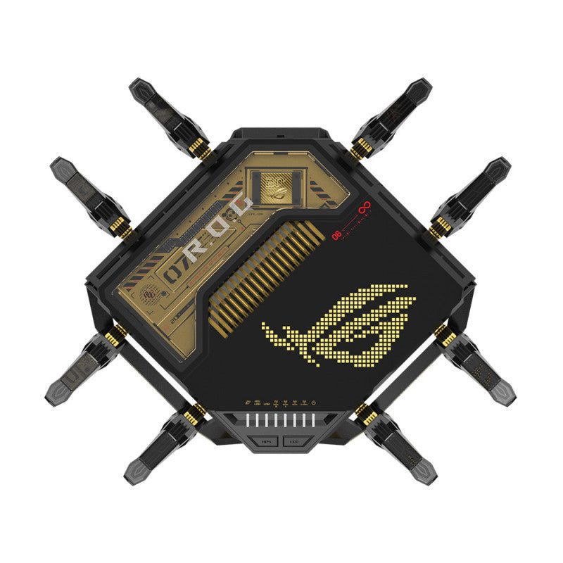 ASUS Gaming Router ROG GT-BE98 Pro WiFi 7 Limited Edition 20 Years ดีไซน์ดำทอง ความเร็วสูง เสถียร
