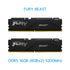 KINGSTON RAM (แรม) FURY BEAST/FURY BEAST(RGB) 16GB-32GB DDR4/DDR5 LIFETIME WARRANTY