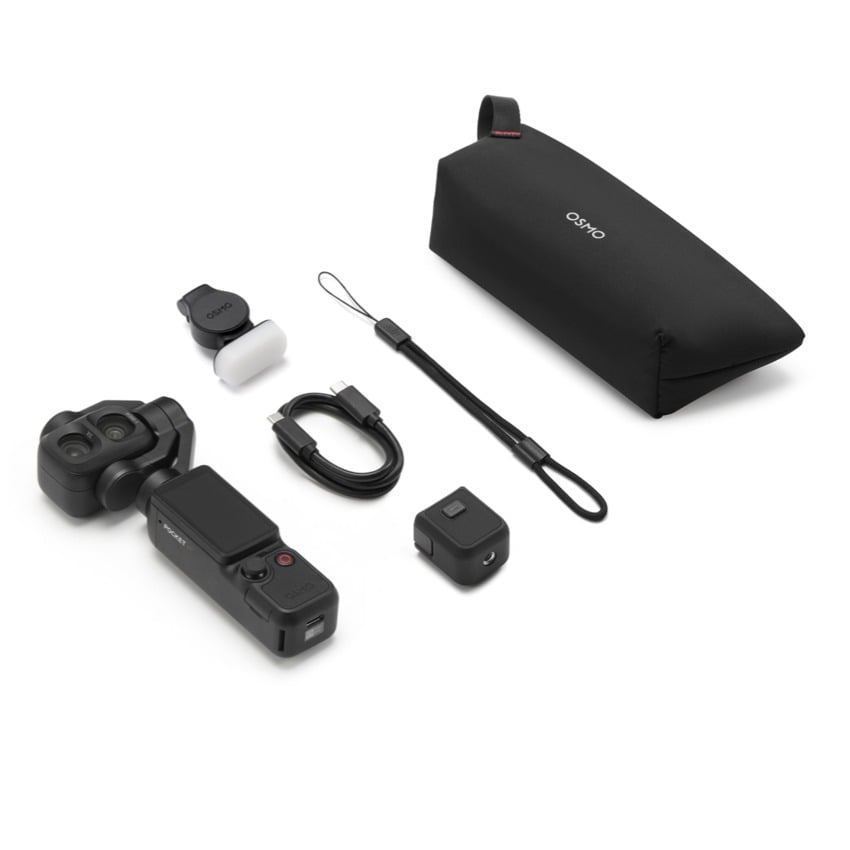 DJI Osmo Pocket 4P Standard Combo กล้องถ่ายถาพนิ่งเเละวิดีโอ  4K/240fps ความจำในตัว 103GB ประกัน 1 ปี
