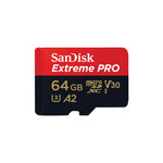 SANDISK MICRO SD (ไมโครเอสดีการ์ด) EXTREME PRO 64GB-256GB UHS-I (SDSQXCU) LIFETIME WARRANTY