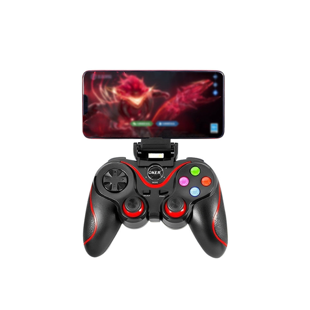 OKER W-8B JOY Bluetooth + 2.4Ghz 2in1 จอยเกมส์ ไร้สาย บลูทูธ / 2.4Ghz ตอบสนองไว จับถนัด เชื่อมต่อง่าย สั่นได้