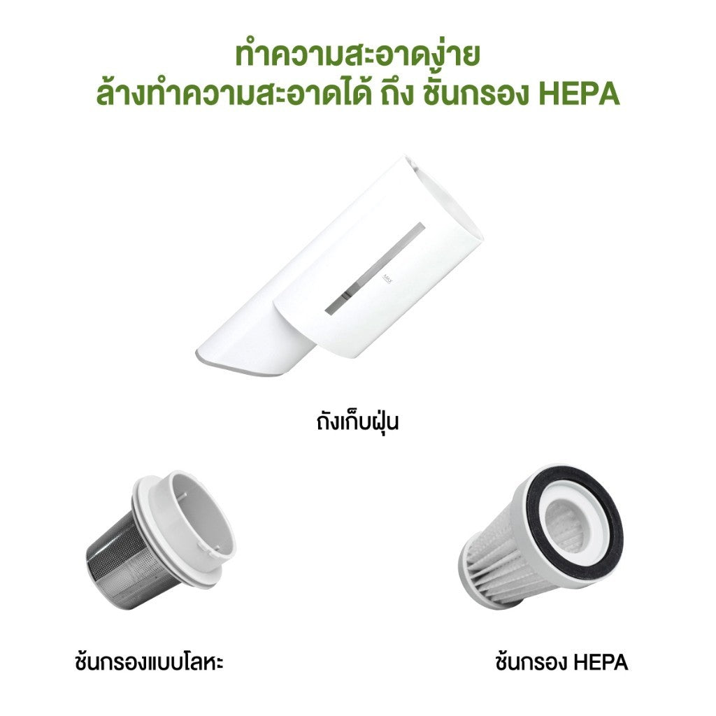 เครื่องดูดฝุ่นไร้สาย Acerpure CLEAN V1 Lite Vacuum Cleaner 13000pa ประกัน 1 ปี