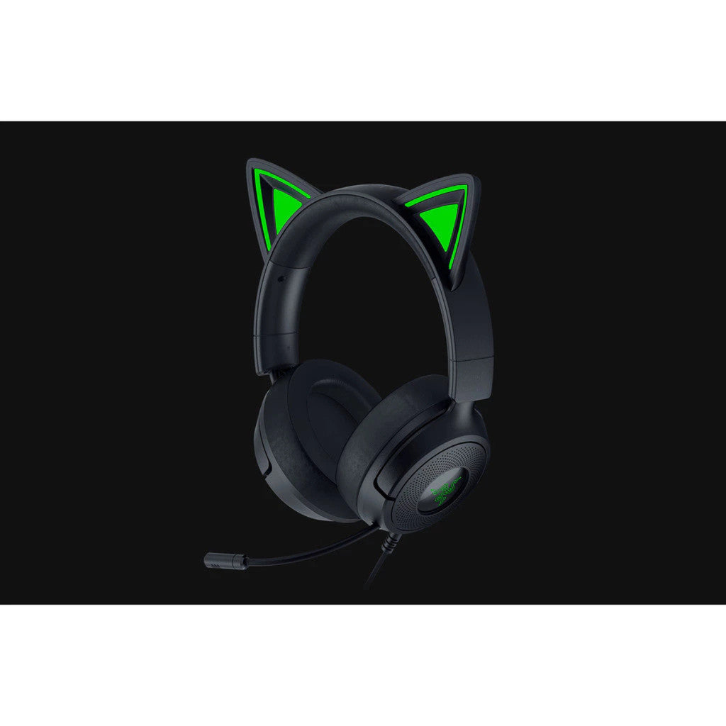 Razer Kraken Kitty V3 X - หูฟังเกมมิ่ง แบบมีสาย พร้อมหู Kitty to express your style