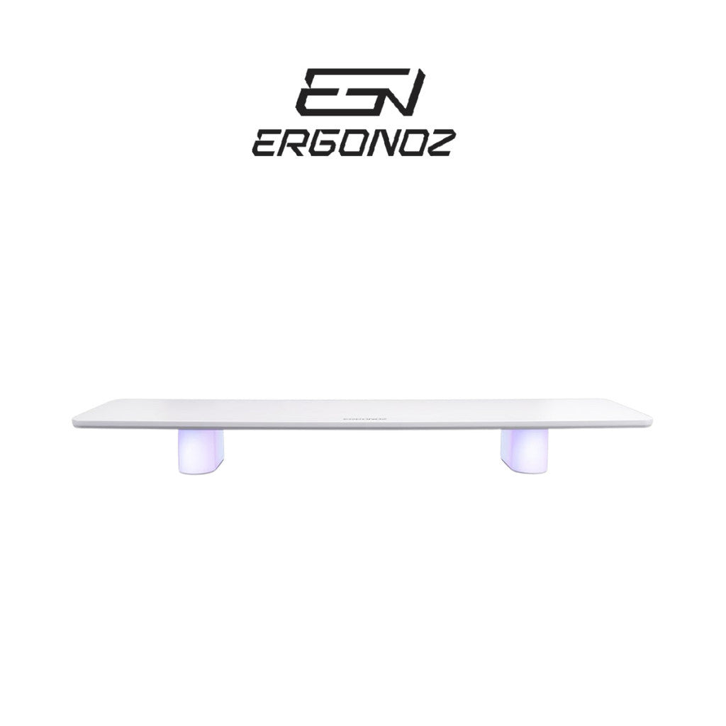 ERGONOZ LUMINAR-100-W ชั้นวางจอคอม แท่นวาง Monitor มีไฟ RGB รับประกัน 1 ปี