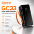 D-POWER POWERBANK รุ่น GC33 4in1 พาวเวอร์เเบงค์ แบตสำรองความจุ 30,000mAh มาพร้อมดีไซน์แข็งแรง พกพาสะดวก