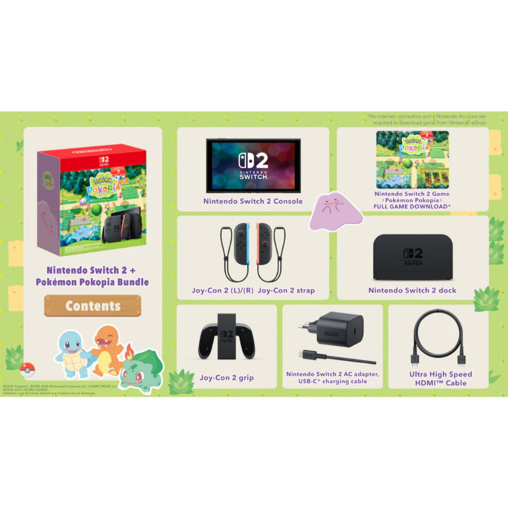 NINTENDO SWITCH 2 นินเท็นโด สวิตช์ 2 เครื่องเกม Nintendo Switch 2 POKOPIA รับประกันศูนย์ไทย 18 เดือน