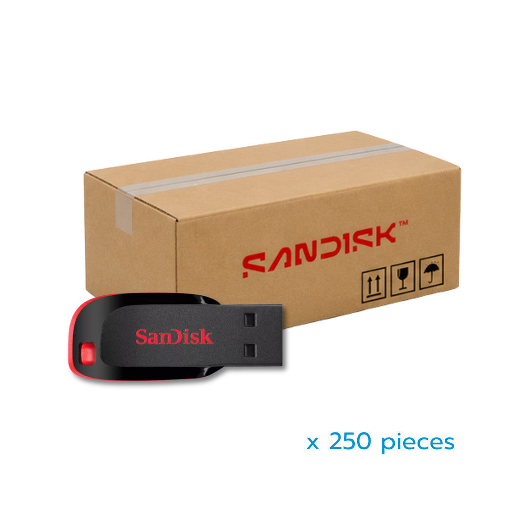 SANDISK FLASH DRIVE (แฟลชไดรฟ์) CRUZER BLADE 32GB BIG PACKS 50-250pcs WARRANTY 5 YEARS
