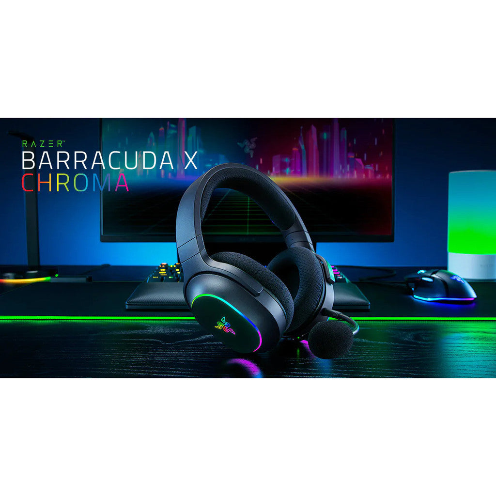 Razer Barracuda X Chroma - Wireless Multi-Platform Gaming and Mobile Headset หูฟังเกมมิ่งไร้สาย