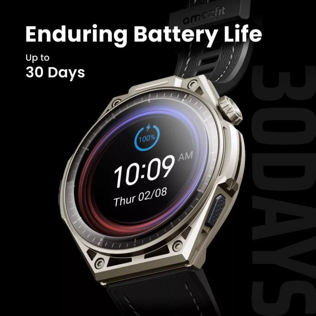 Amazfit สมาร์ทวอทช์ Balance Ultra 48mm ไทเทเนียม จอ Sapphire GPS กันน้ำ 10ATM รับประกัน 1 ปี