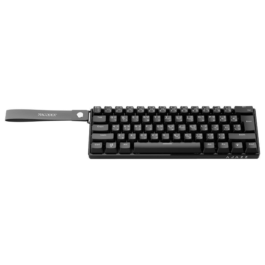 Ajazz NK61 Wired RGB 61 Key Gaming Keyboard Red Switch คีย์บอร์ดเกมมิ่ง ไฟ RGB 11 แบบ รับประกัน 1 ปี