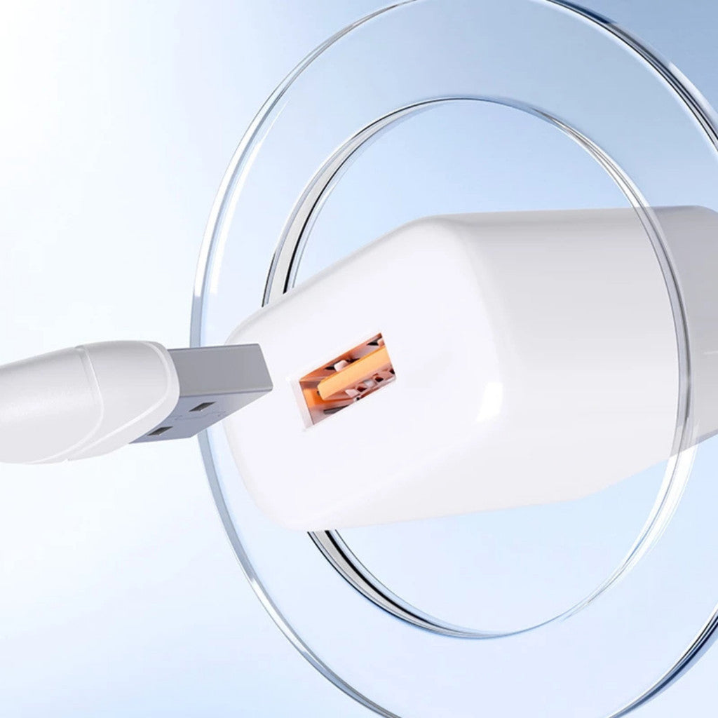 D-POWER รุ่น AU-50 หัวชาร์จ Adapter อะแดปเตอร์ขากลม 2.4A(12W) ระบบจ่ายไฟอัจฉริยะ Smart charging