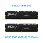 KINGSTON RAM (แรม) FURY BEAST/FURY BEAST(RGB) 16GB-32GB DDR4/DDR5 LIFETIME WARRANTY