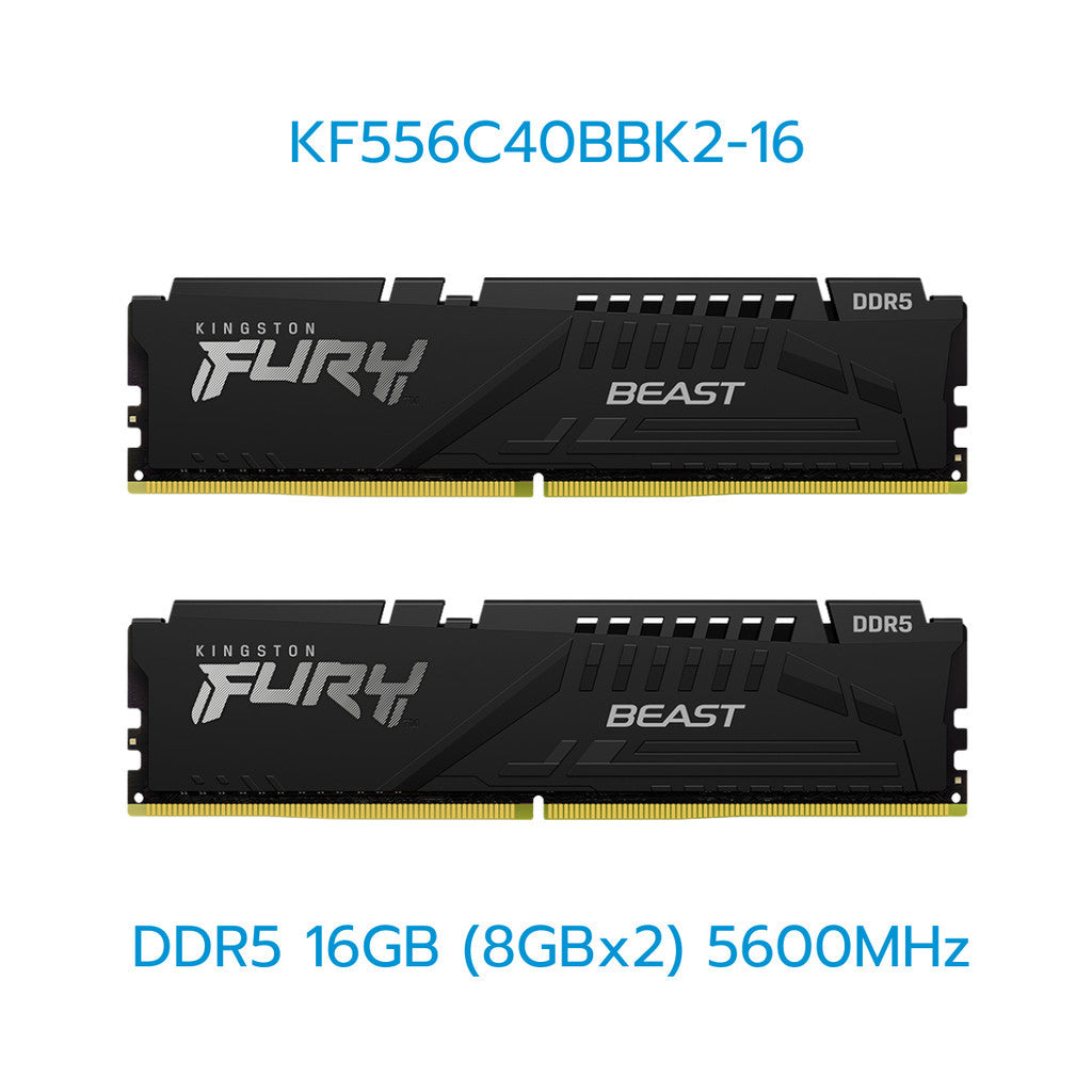 KINGSTON RAM (แรม) FURY BEAST/FURY BEAST(RGB) 16GB-32GB DDR4/DDR5 LIFETIME WARRANTY