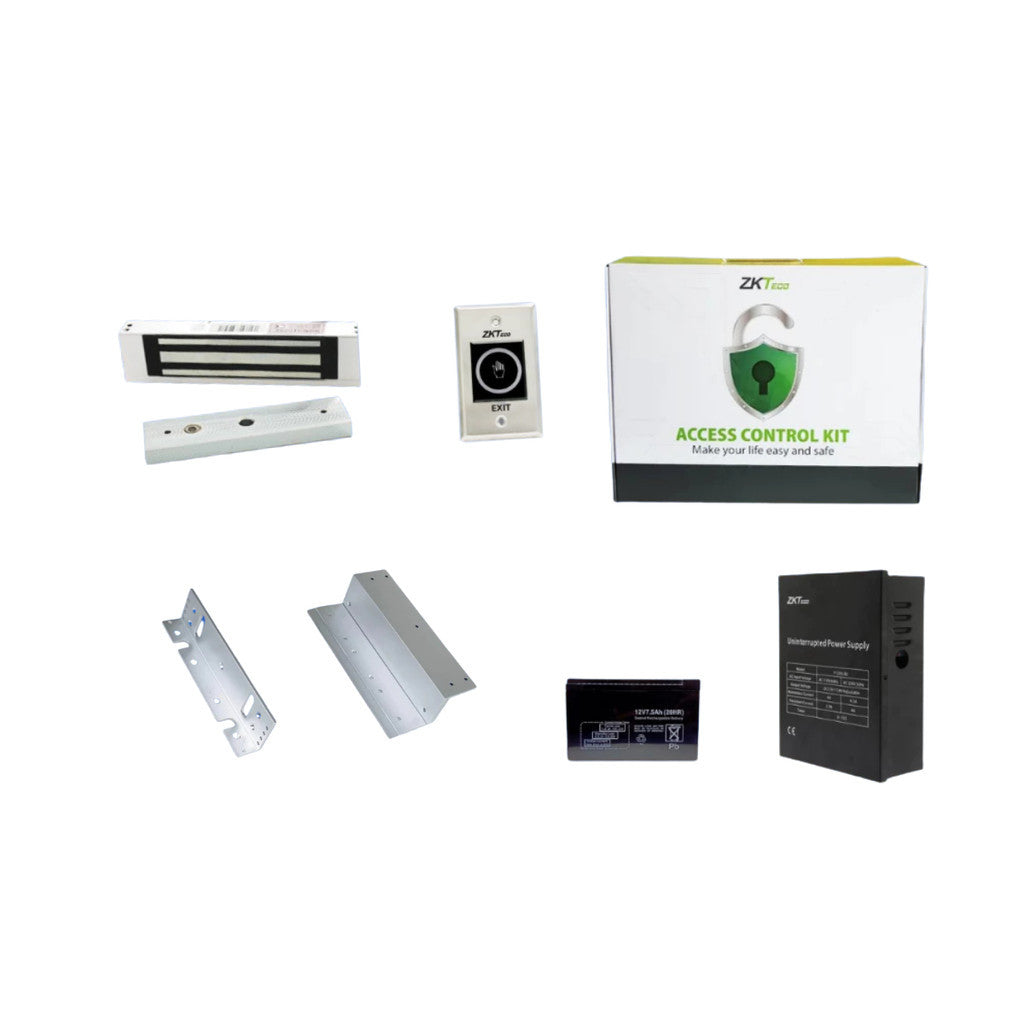 ZKTeco Access Control Kit Set (S) ชุดกลอนแม่เหล็ก เข้าออกประตู ขาจับประตู ครบชุด