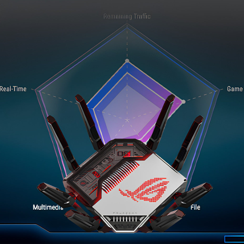 ASUS ROG Rapture GT-BN98 Wifi 8 Gaming Router Quad-Band เราเตอร์เกมมิ่งพร้อม AI Game Boost