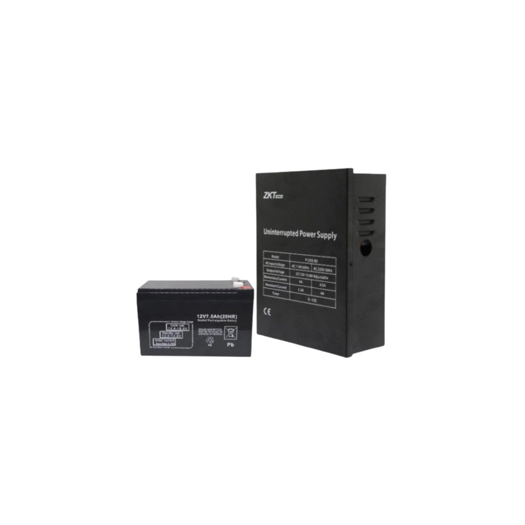 ZKTeco P1205-B3 อุปกรณ์จ่ายไฟ สำหรับควบคุมประตูไฟฟ้า มีแบตเตอรี่ในตัว 7Ah