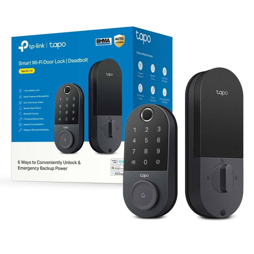 TAPO DL110 กลอนประตูอัจฉริยะ เห็นผู้มาเยือนผ่านมือถือได้ทันที ติดตั้งง่าย ปลอดภัยสูงสุด