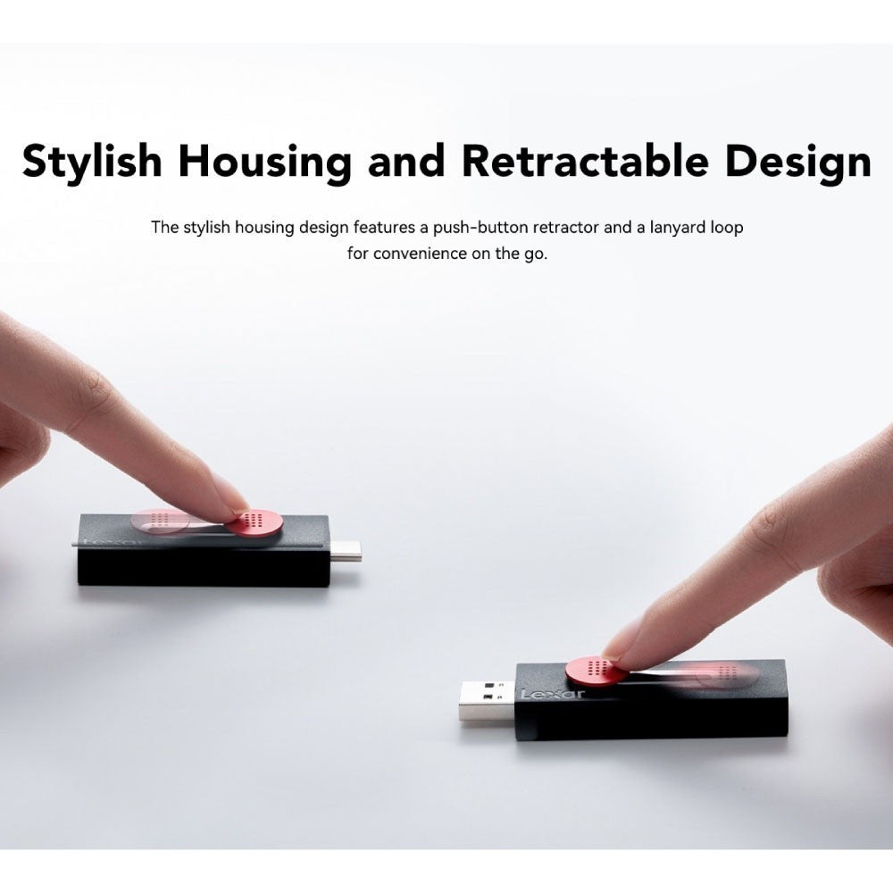 Flash Drive แฟลชไดร์ฟทูอินวัน Lexar D300 USB 3.2 TYPE-A/C รับประกัน 5 ปี