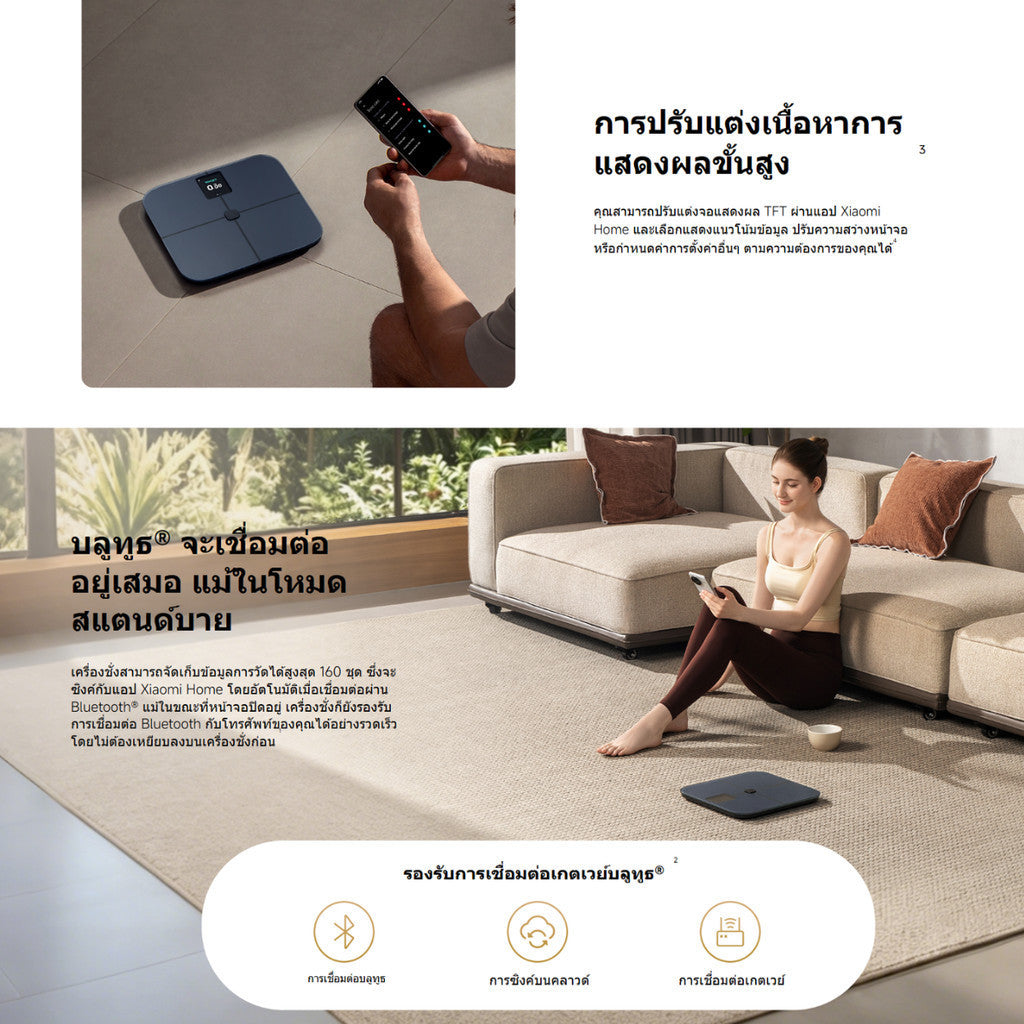 XIAOMI Mijia Body Composition Scale S400 PRO เครื่องชั่งน้ำหนัก รุ่น S400 Pro วัดได้ 25 สัดส่วนร่างกาย