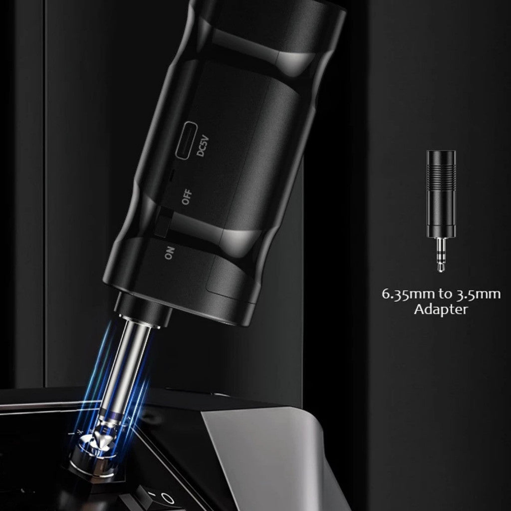 D-POWER  ไมโครโฟนไร้สาย รุ่น MV-10 ระยะการใช้งาน 15-20 เมตร การเชื่อมต่อ Jack 6.35mm. มีแบตเตอรี่