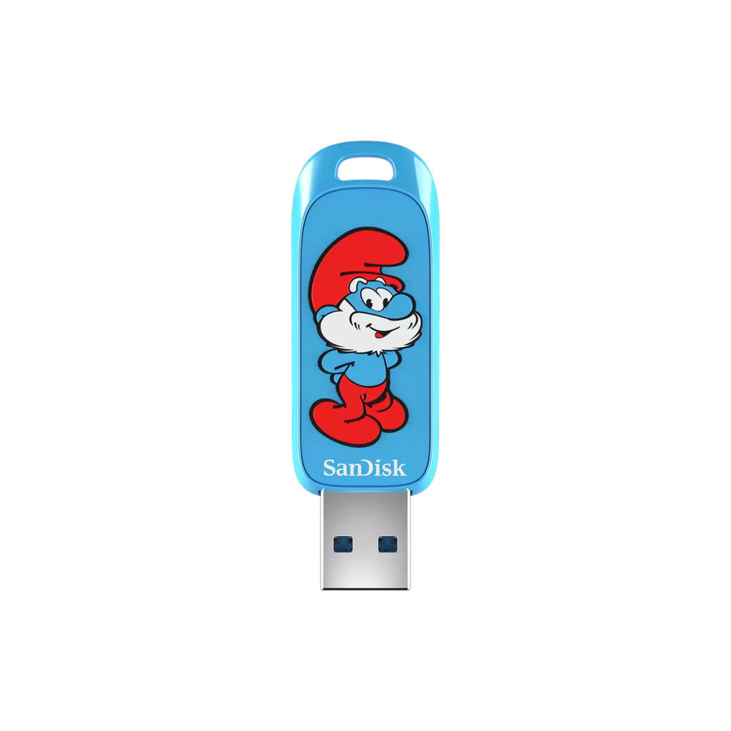 SANDISK FLASH DRIVE (แฟลชไดรฟ์) SMURFS COLLECTION 64GB-256GB READ 130MB/s WARRANTY 5 YEARS
