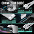 EZDIY-FAB สายถัก 16AWG PSU Extension 6 Cables EZDPI228-1/EZDPI228-2 รับประกัน 1 ปี