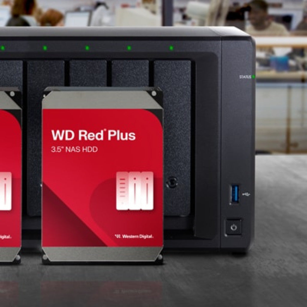 WD HDD (ฮาร์ดดิสก์) RED PLUS 8T SATA 7200RPM (WD80EFPX) WARRANTY 3 YEARS