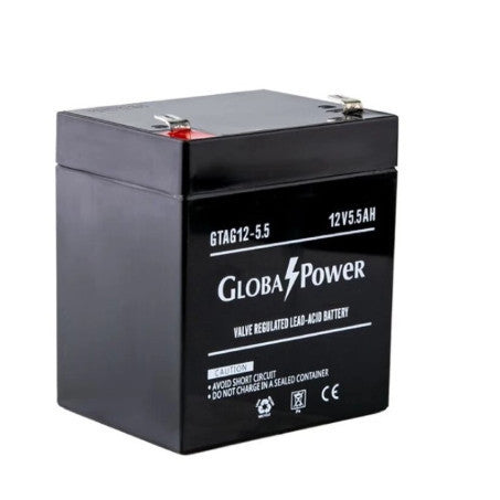 GLOBAL POWER แบตเตอรี่เครื่องสำรองไฟ UPS ขนาด 12V 5.5AH 7.2AH 7.5AH 9AH 18AH ประกัน 1 ปี