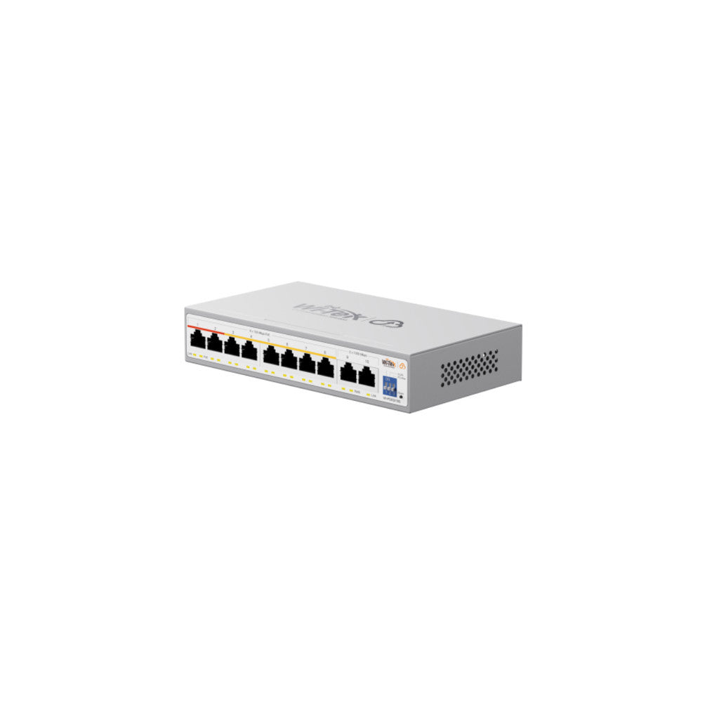 Wi-Tek WI-PCES210G Cloud Easy Smart POE Switch 8 Port รับประกัน 3 ปี สวิตช์เครือข่ายสำหรับกล้องวงจรปิด