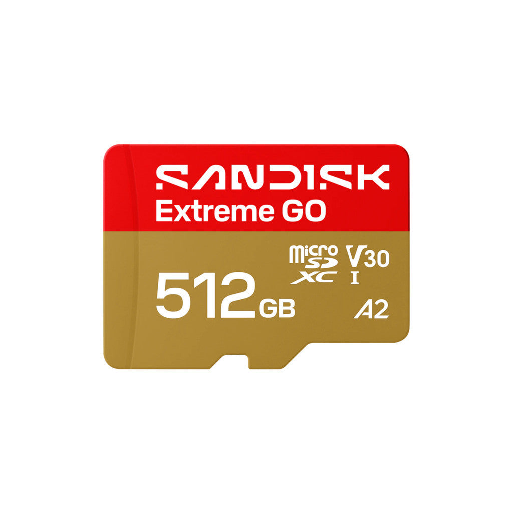 SANDISK MICRO SD (ไมโครเอสดีการ์ด) EXTREME GO 256GB-512GB UHS-I (SDSQXGN) LIFETIME WARRANTY