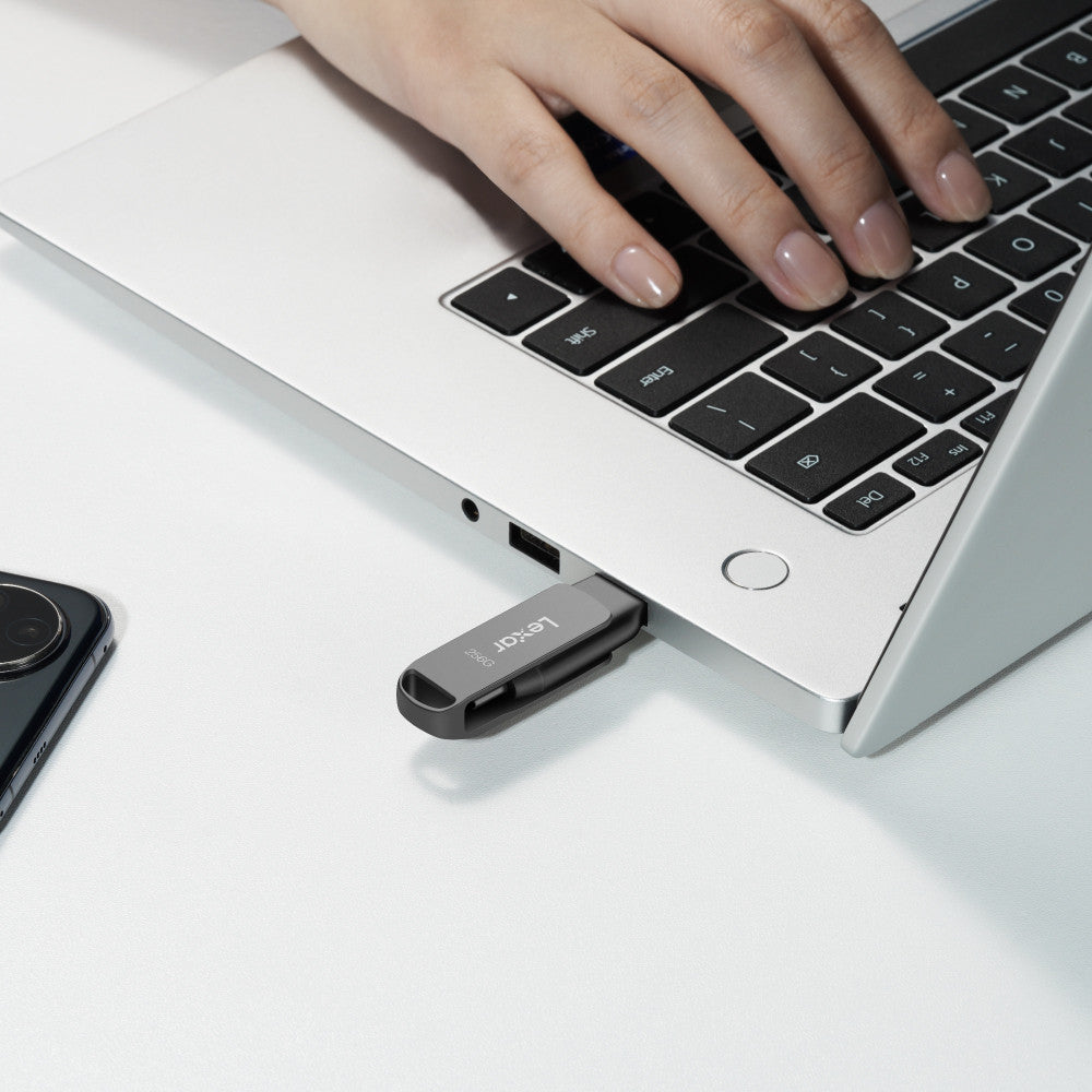 Lexar Flash Drive 2in1แฟลชไดรฟ์ D400 32/64/128GB Dual USB Type-C/A USB 3.1 รับประกัน 5 ปี