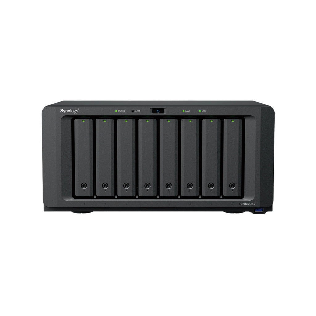 SYNOLOGY DISKSTATION (อุปกรณ์จัดเก็บข้อมูลบนเครือข่าย) DS1825NEO+ 8Bays AMD Ryzen V1500B W. 3 Y.