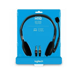 LOGITECH H110/ H111/ H150 ขาว /H150 ฟ้า/ H151/ H340 ชุดหูฟังสเตอริโอพร้อมไมโครโฟนสวมหูหูฟัง