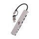 JP AUTOMATE HUB 8 in1 Dual USB-C+USB  to USB3.0x1+USB2.0x3+USB-C Data (JP81Dual) รับประกัน 2 ปี