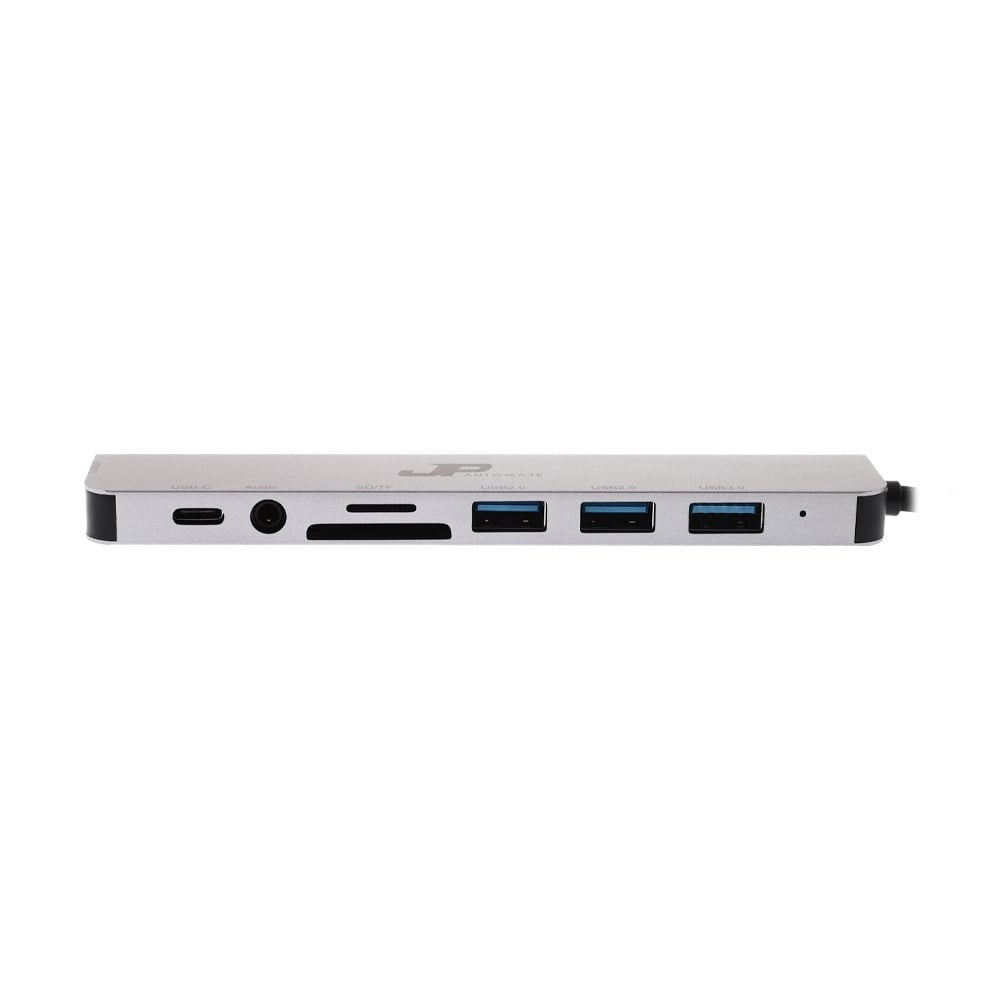JP AUTOMATE HUB 8 in1 Dual USB-C+USB  to USB3.0x1+USB2.0x3+USB-C Data (JP81Dual) รับประกัน 2 ปี