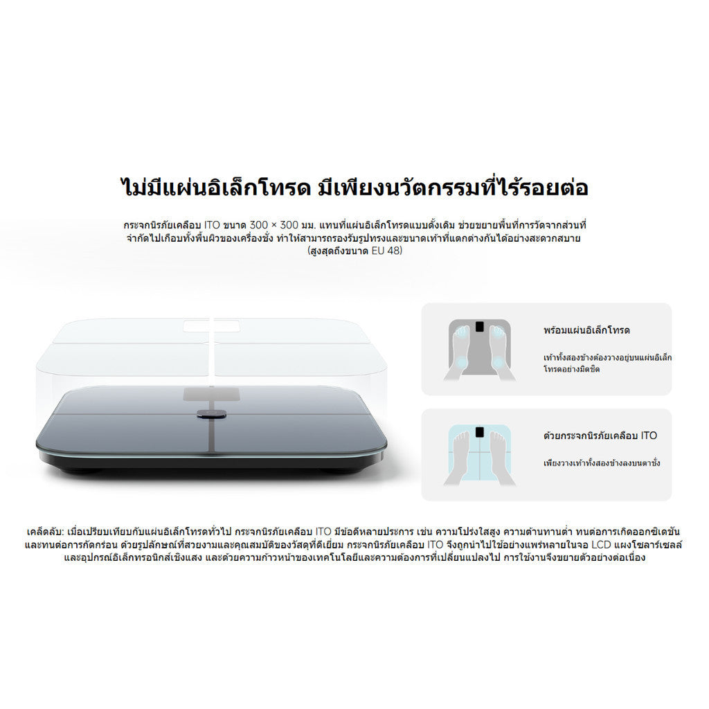XIAOMI Mijia Body Composition Scale S400 PRO เครื่องชั่งน้ำหนัก รุ่น S400 Pro วัดได้ 25 สัดส่วนร่างกาย