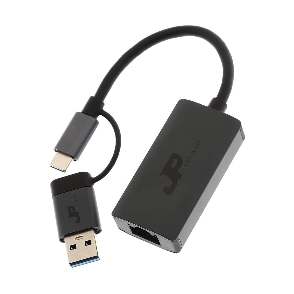JP AUTOMATE Type C Network Card Dual USB3.0+Type-C To RJ45 (1000) (JPUCRJ) รับประกัน 2 ปี