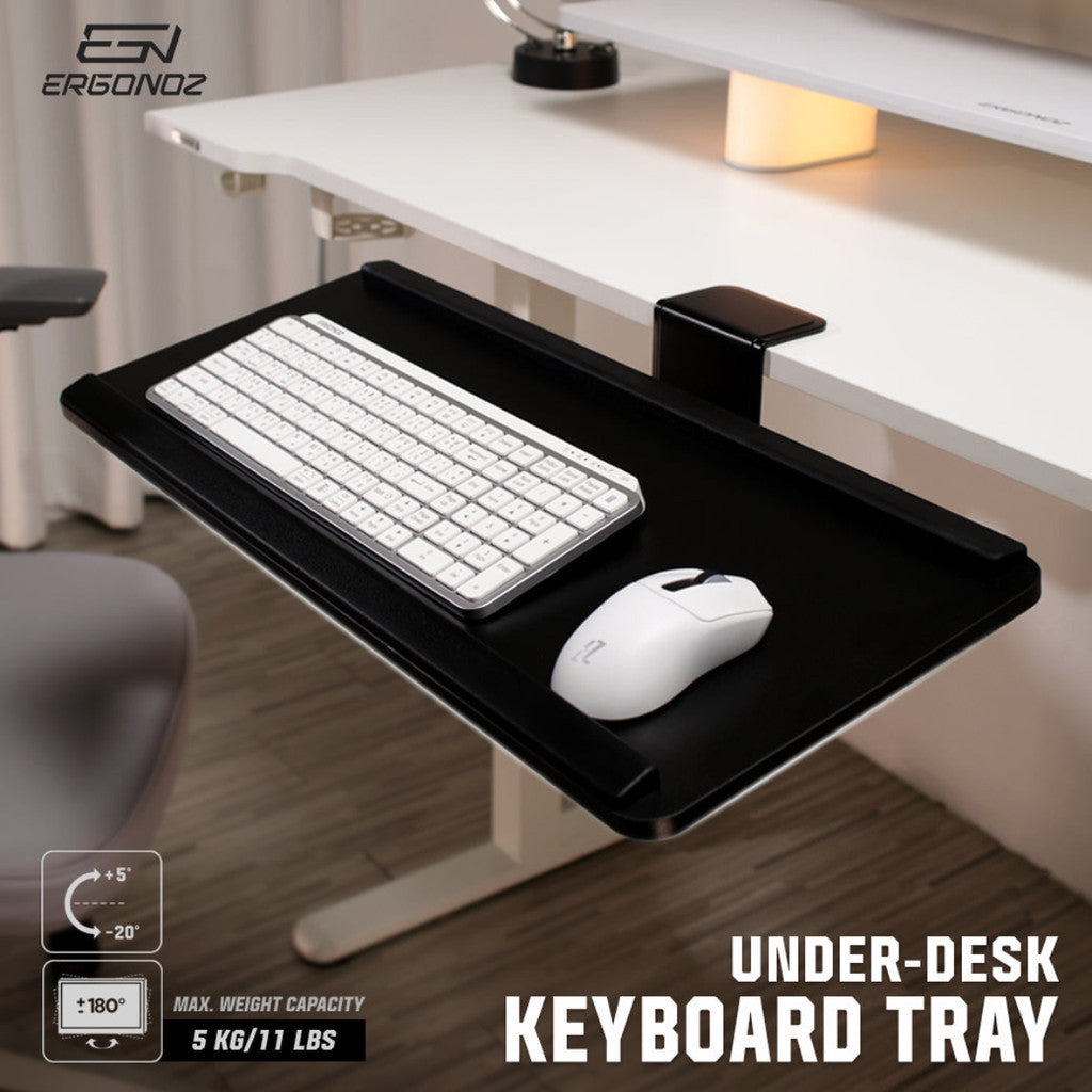 ERGONOZ UNDER-DESK KEYBOARD TRAY EGN-UDAC-01-B ชั้นวางคีย์บอร์ด รับประกัน 1 ปี