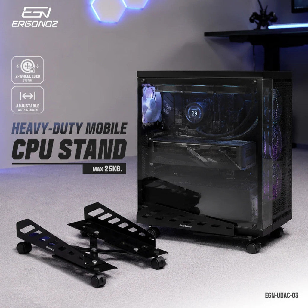 ERGONOZ Mobile Gaming CPU Stand EGN-UDAC-03-B แท่นวางซีพียู รับประกัน 1 ปี