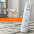 LUMIRA LS-703 ปลั๊กไฟ 3 เต้ารับ สวิตช์รวม มีม่านนิรภัย มีมอก. สายยาว 3-5M รับประกัน 3ปี