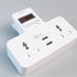 LUMIRA LP-004 ปลั๊กไฟ 2 เต้ารับ พร้อมช่อง USB 2 ช่อง วางมือถือได้ พกพาสะดวก