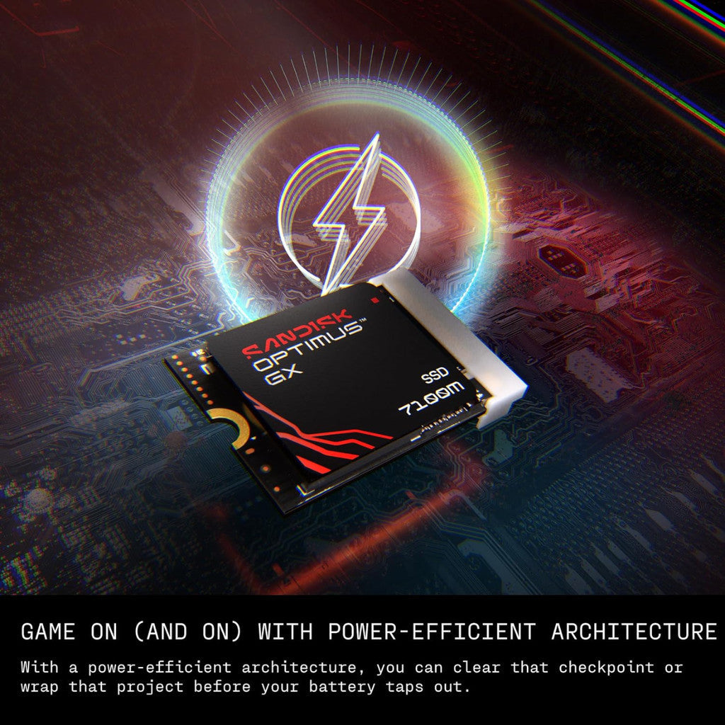 SANDISK SSD (เอสเอสดี) OPTIMUS GX 7100M 2TB PCIe 4.0 x4 (SDSP71200TAT-000E0) W. 5 Y.